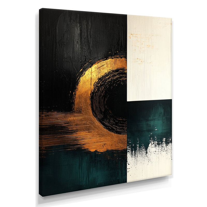 Barnesville - impressions sur toile abstraites, H 20 po x l 12 po, Toile tendue, Ne s'applique pas