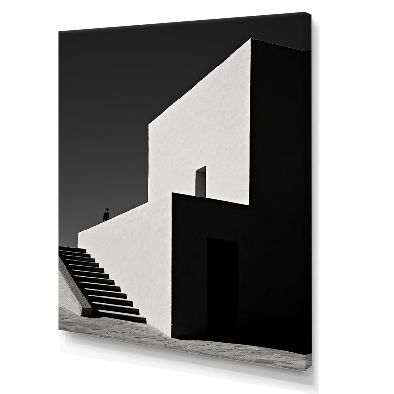 Minimalisme, bâtiment I, Toile tendue, H 32 po x l 16 po x P 1 po