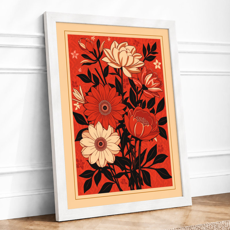 Garden In Bloom Botanical - Print, A4 - 29.7 x 21.0 cm, White