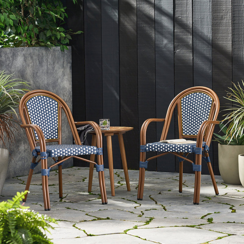 Chaise bistro d'extérieur (ensemble de 2)