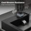 Robinet de lavabo de salle de bain 4 po avec lignes d'alimentation KES noir mat KES