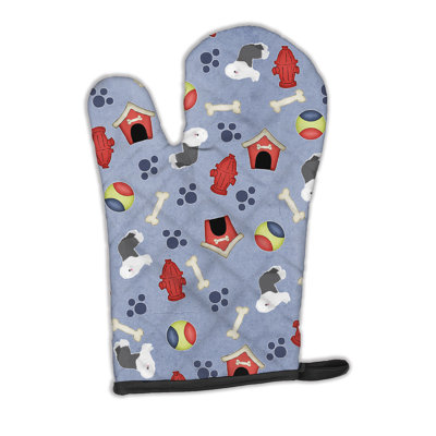 Caroline's Treasures Dog House Polyester Oven Mitt