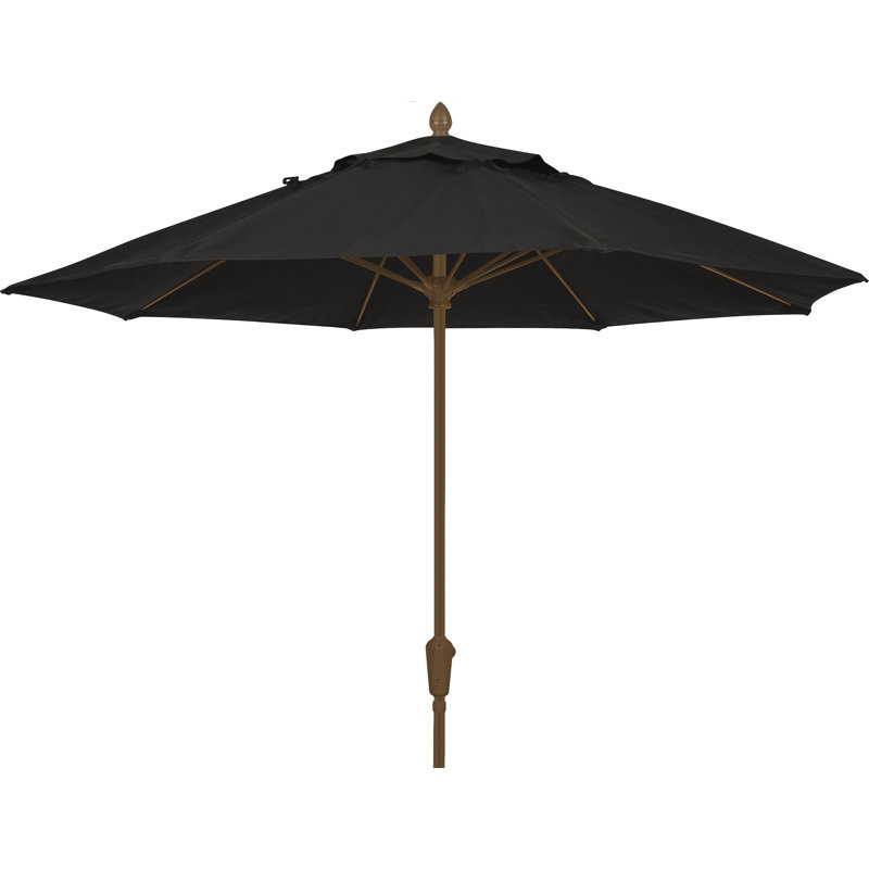 Parasol de marché 7,5 pi Prestige, Sunbrella® - noir, Bronze champagne