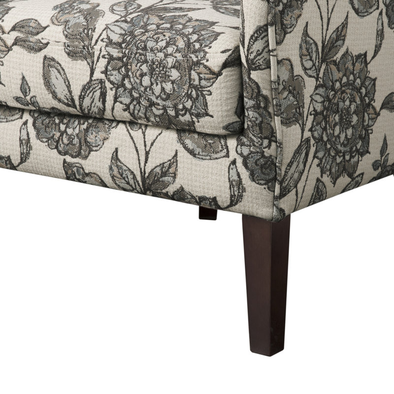 Fauteuil à oreilles Arshveer de 27,5 po de large, recouvert de tissu damassé, Multicolore