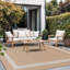 Tapis intérieur / extérieur beige Mekih-1544473324
