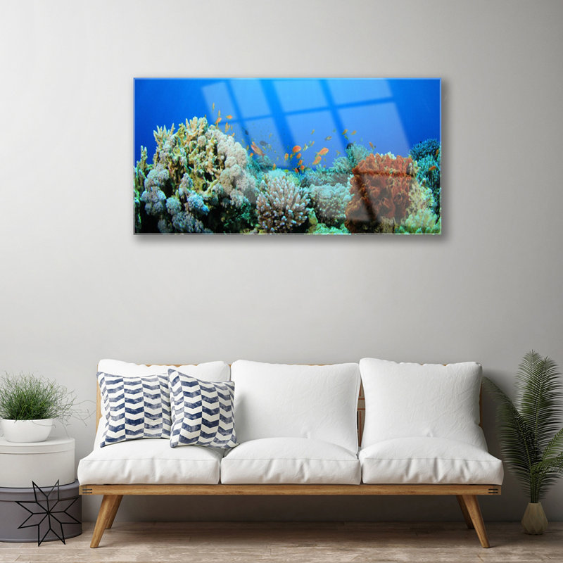 Nature Coral Reef - Unframed Photograph on Glass