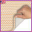 Tapis de bain orange à zigzag blanc-2087683628