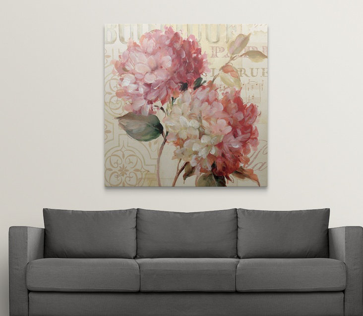 " Harmonious V " by Lisa Audit, 30" H x 30" W x 1.5" D, Canvas
