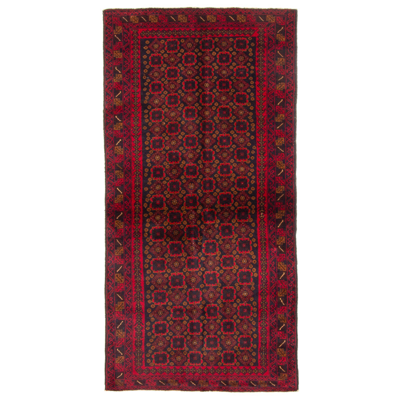 Tapis bleu marine Teimani 3 pi 2 po x 6 pi 8 po
