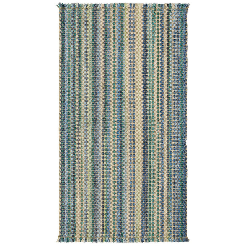 Burgin Wool Indoor Rug, Vertical Stripe Rectangle 3' x 5'