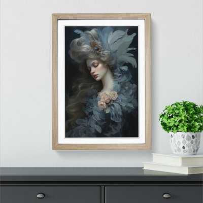 Feather Rococo Art - Framed Print