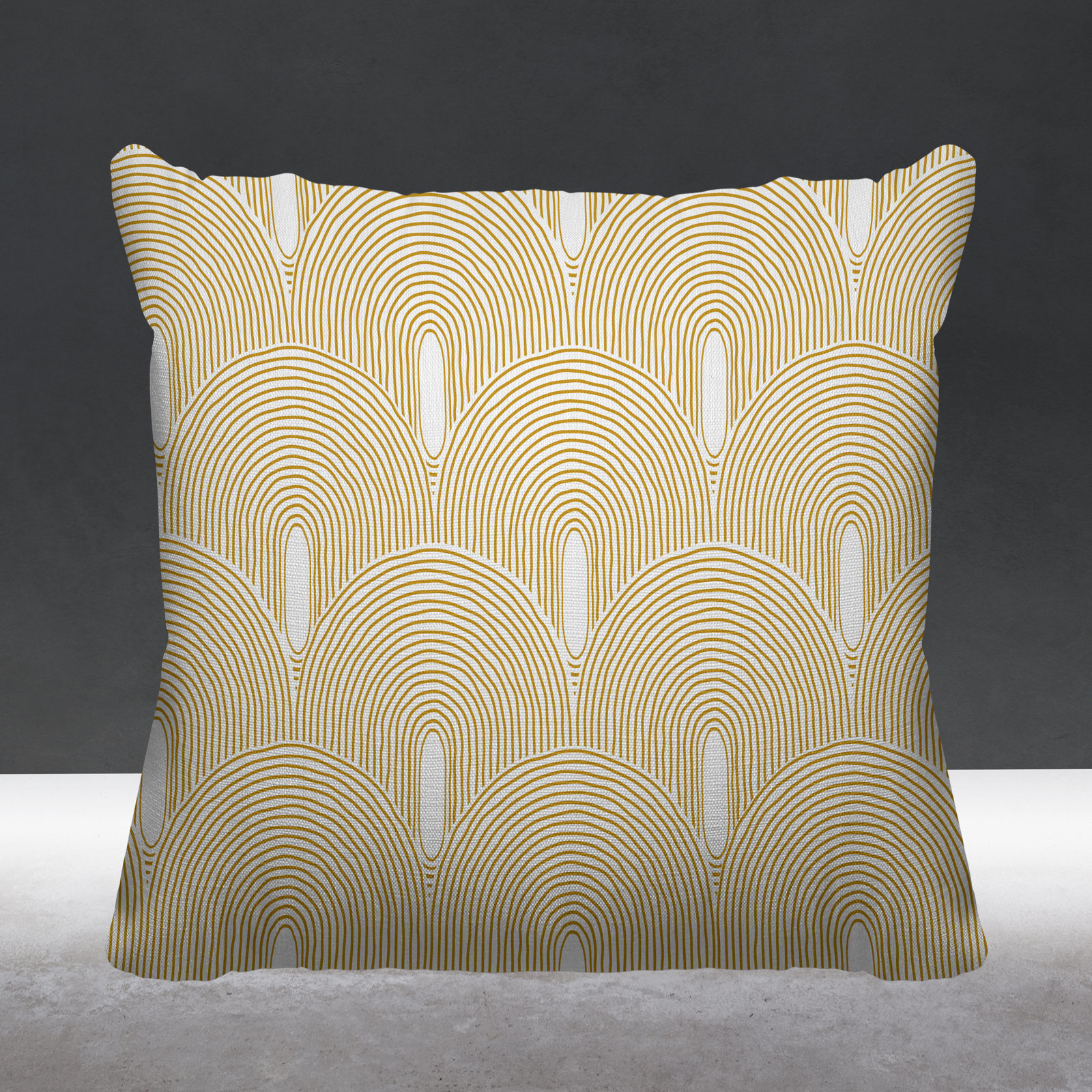 Limpo Starburst Indoor/Outdoor Throw Pillow, 16"H x 16"W, Yellow, Square