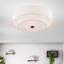 Ashaud Fabric Semi Flush Mount