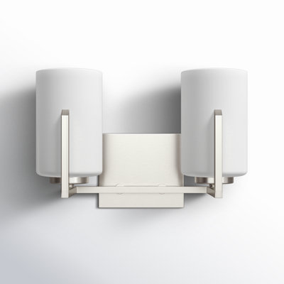 Romilly 2 Light Frosted Dimmable Vanity Light