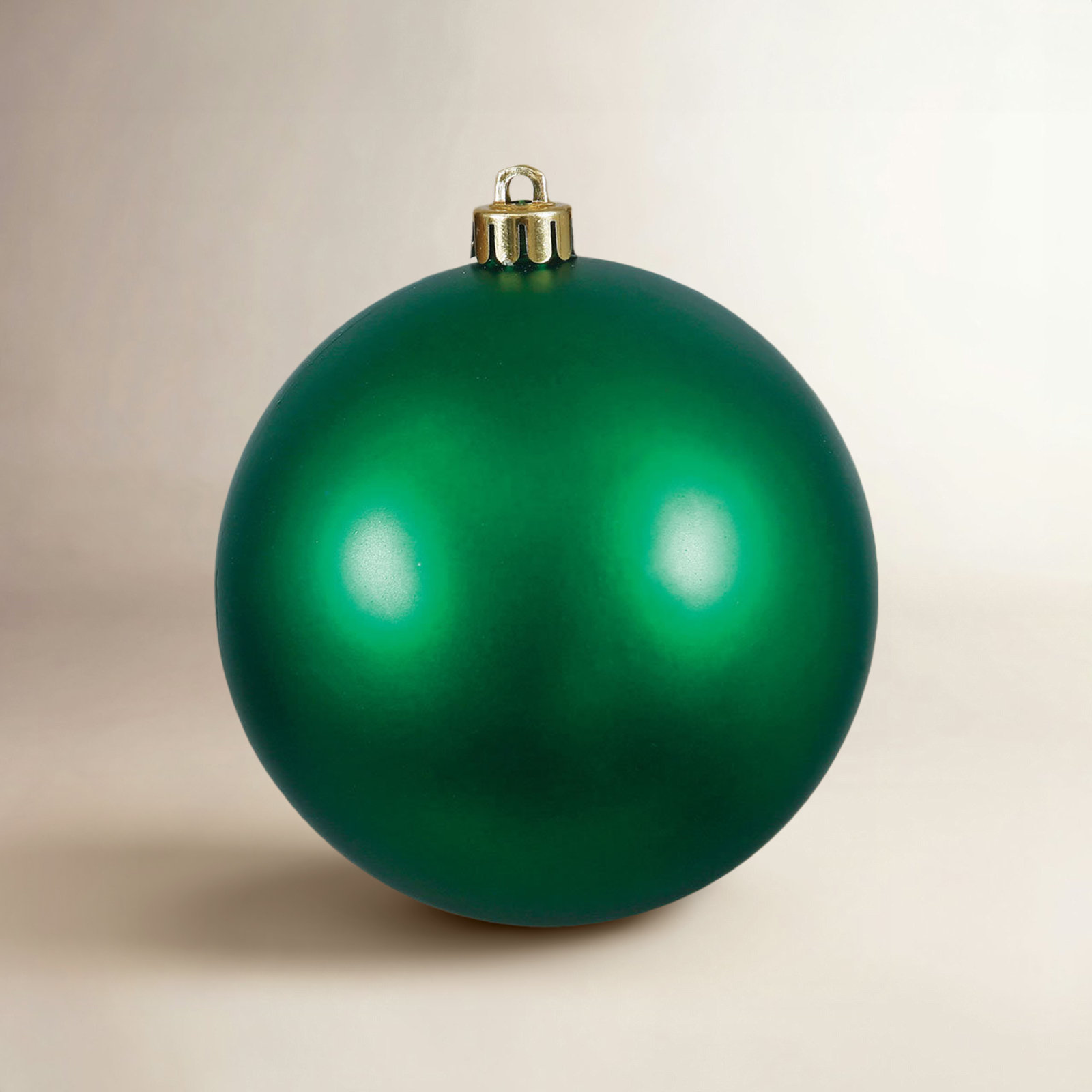 Holiday Décor Ball Ornament, 3" H x 3" W x 3" D, Matte Emerald
