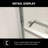 Shower Door Double Sliding Shower Enclosure, 5/16 In. (8Mm)-120178831