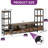 LED Entertainment Center With 2 Bookcases & Charging Ports-691858682