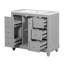 Meuble-lavabo simple 36 po avec plateau en céramique, 4 tiroirs et 1 porte-1741341990
