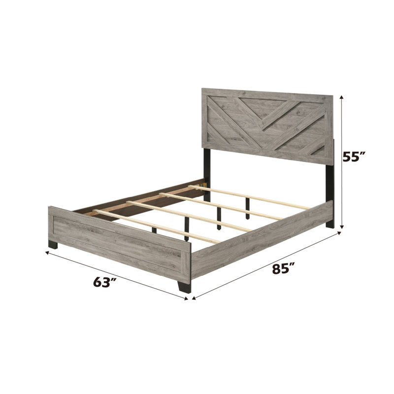 Mari 5Pcs Bedroom Set (Bed, Dresser, Chest, Nightstand, Mirror)