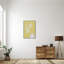 «Vanilla Yellow» par Design Fabrikken, reproduction sur toile encadrée