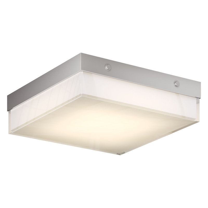 Blox Acrylic LED Flush Mount, 2.5" H x 8.9" W x 8.9" D