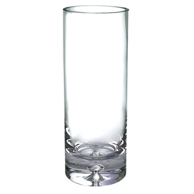 Galaxy European Mouth Blown Thick Walled Cylinder Vase 10.5" X 3"