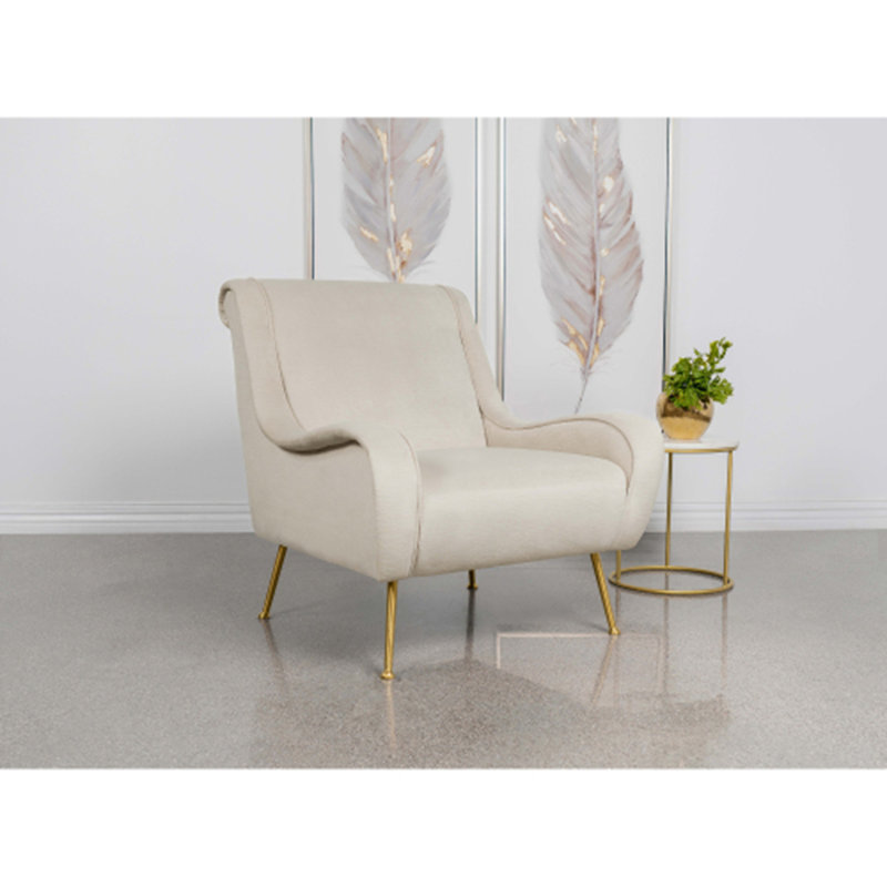 Fauteuil d'appoint à coussin serré Lundy Stone, Beige