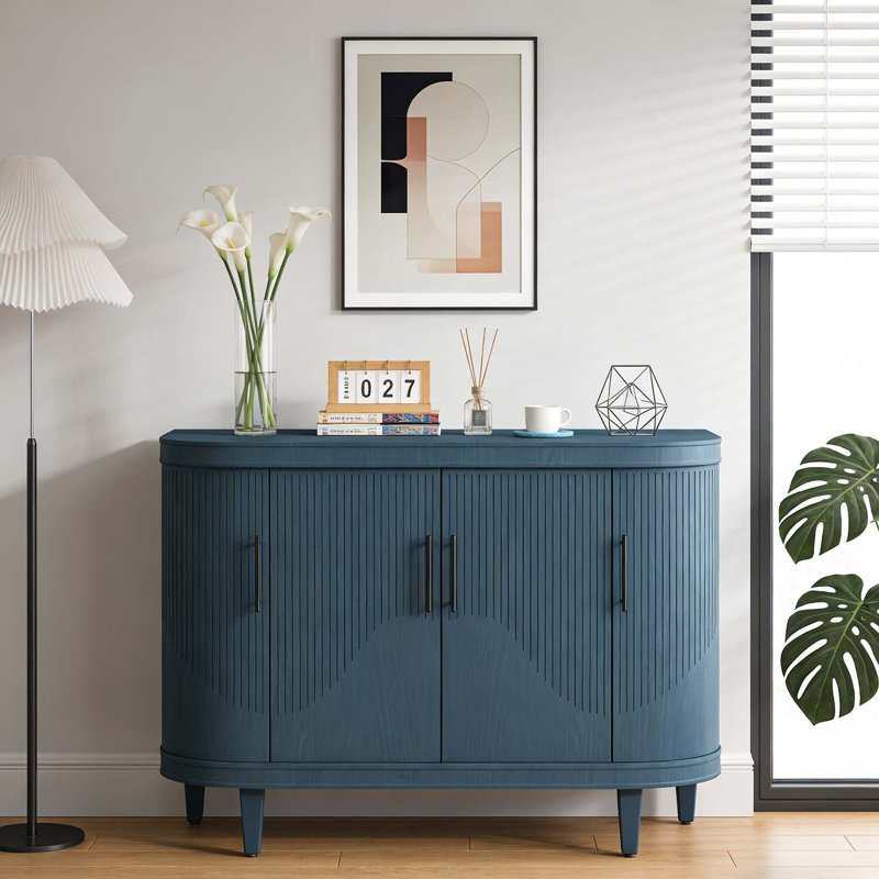 Buffet moderne courbé avec 4 portes