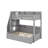 Twin Over Full Bunk Bed With Trundle & Storage Staircase, Full-Length Safety Rails, Storage Units & USB Ports-1051135844