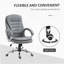 Chaise de bureau à haut dossier avec hauteur réglable et soutien lombaire pour une expérience de travail confortable, gris