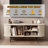 Modern TV Console Table with Ample Storage and Sliding Door