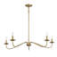 Lustre à 5 lumières de style bougie Abigeal-1865101413