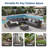 6 Piece Outdoor Wicker L-Shaped Sectional Patio Sofa Conversation Set with Glass Top and Corner Table for Backyard Poolside-236146498
