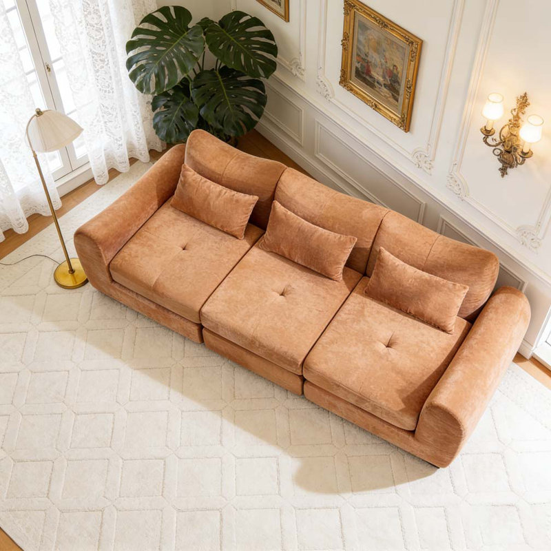 Canapé modulaire Cloud, Orange