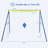 Gymax Metal Blue/Yellow Swing Set Hardware with Mounting Hangers