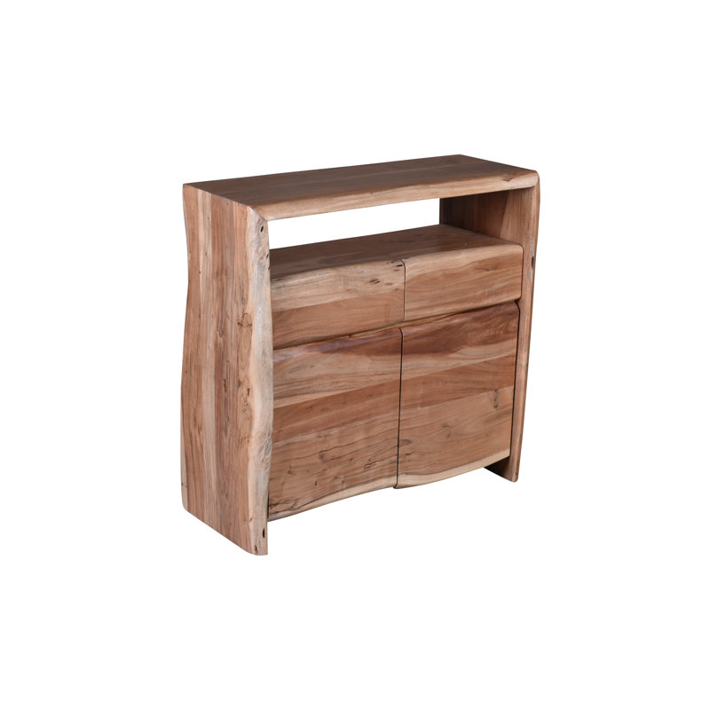 Platon Solid Wood 90 cm W Chest of 2 Drawers