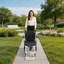 Fauteuil roulant pliable en acier au carbone, fauteuil de voyage léger avec double frein et poignée réglable pour adultes et aînés
