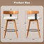 Tabouret de bar rotatif 26 po Levick