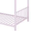 Lit plateforme simple en métal en forme de maison-114346459