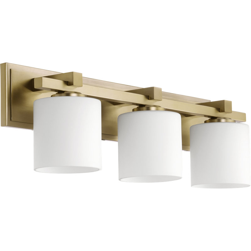Marshun 3 - Light Dimmable Vanity Light, Aged Brass
