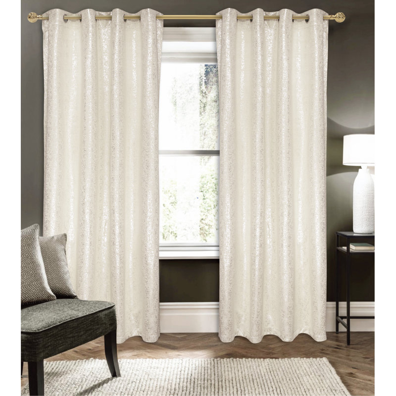 Rideau occultant en polyester Tampere, Beige, L 54 po x L 84 po