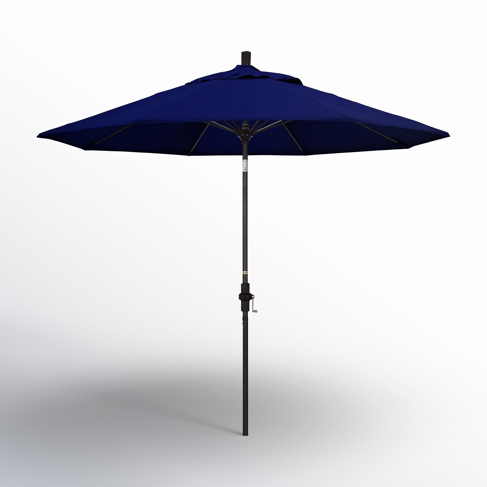 Roverta 9' Market Sunbrella® Umbrella, Canvas Trueblue Sunbrella® Canvas, Brown