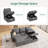 Anureet L-Shaped Sectional Modular Sofa Bed With Storage Seat-112387170