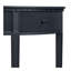 Distinctive Features Of Pine Veneer Console Table With Vertical Stripe Drawer Fronts And Four Legs-852979544