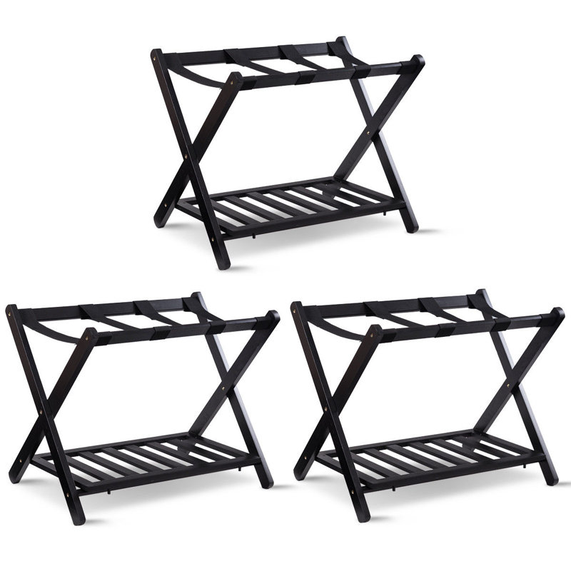 Folding Wood Luggage Rack