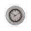Horloge murale, cadre rond en métal découpé 16 po, cadran tacheté, brun