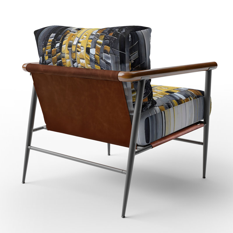 Chaise rembourrée Daidone, Noir, noir, noir, noir