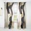 Panneau de rideau simple abstrait avec passe-tringle Abstract Collage II-470242959