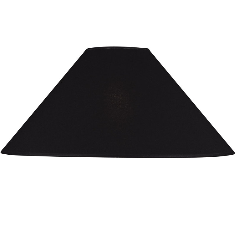 Ralls 30cm H Cotton Empire Lamp Shade, Black