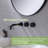 Double Handles Solid Brass Bathroom Faucet Wall Mount Faucet Included Rough in Valve-73493966